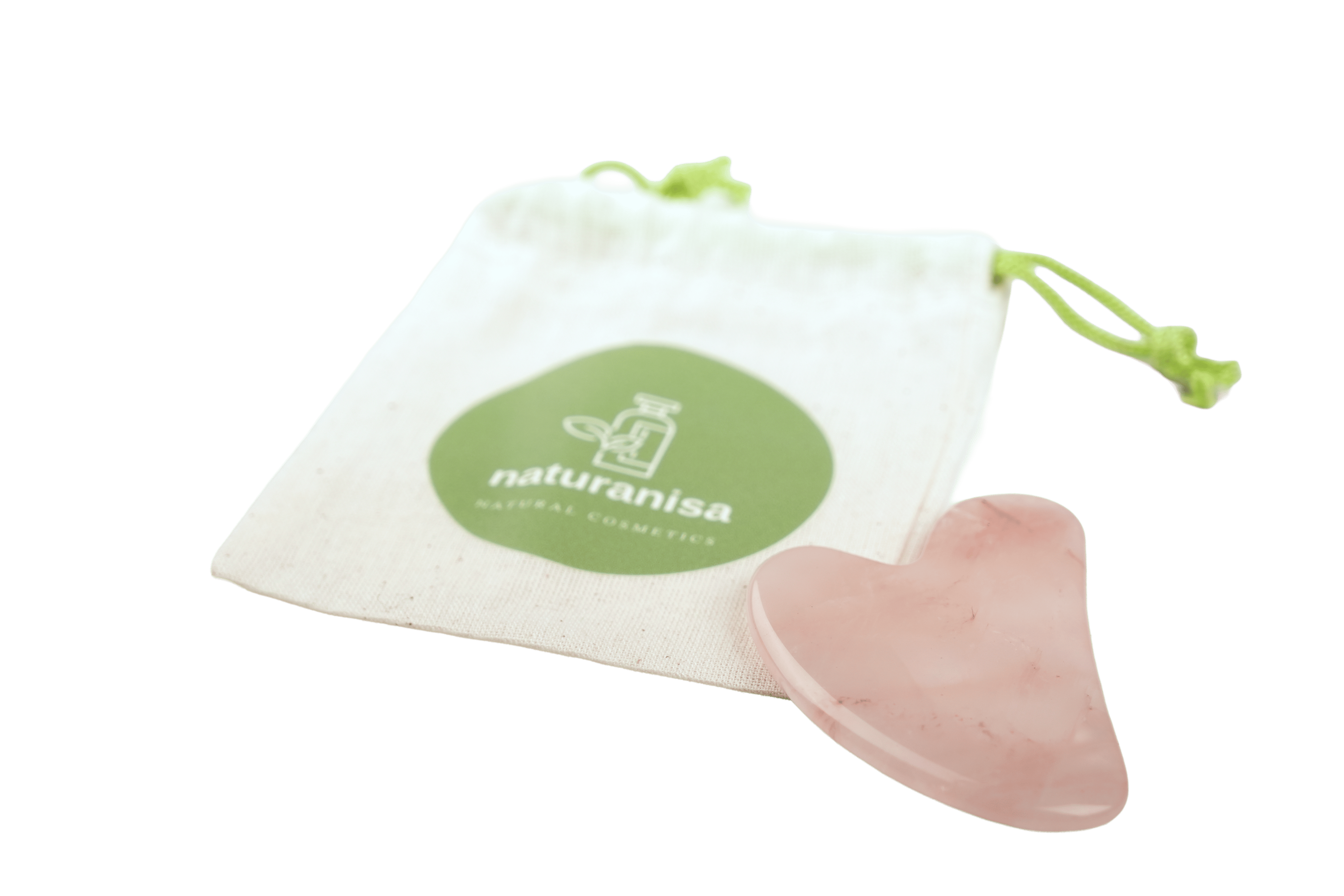 Pembe Kuvars Gua Sha Masaj Taşı görsel 1