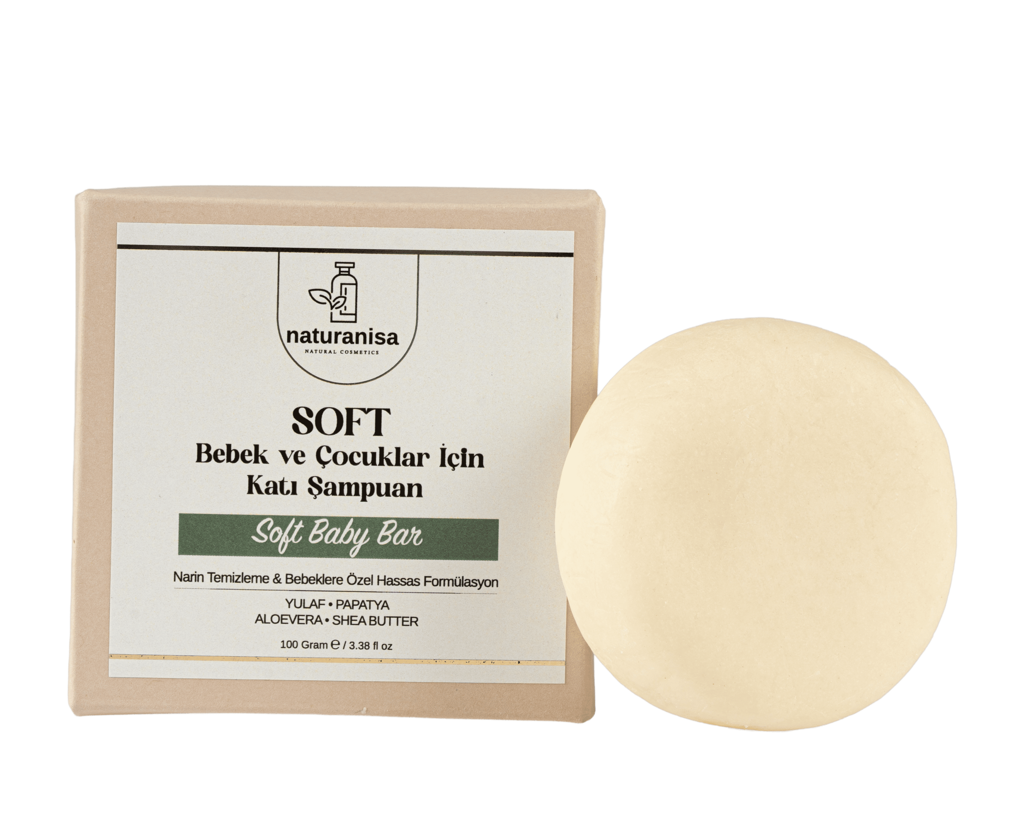 Naturanisa Soft Bebek ve Çocuklar için Katı Şampuanı görsel 1